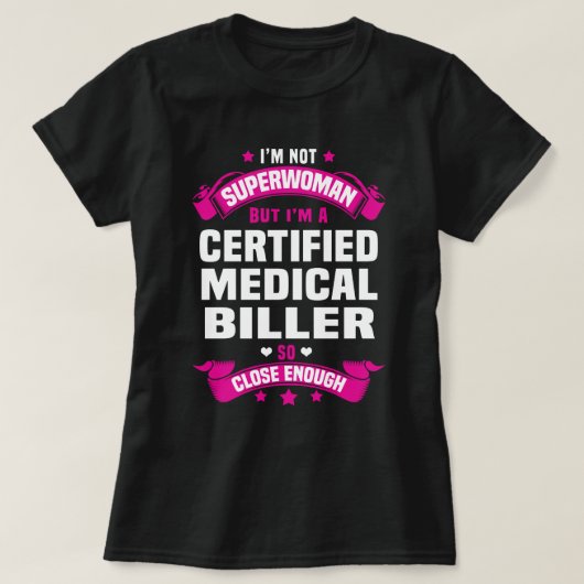 Gecertificeerde medische facturering t-shirt (Design voorkant)