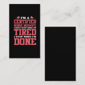 Gecertificeerde midechtgenote Cute Doula Baby Birt Visitekaartje (Voorkant / Achterkant)