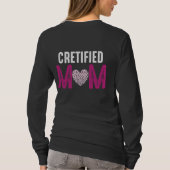 Gecertificeerde Moeder Hart Grafisch Moederdag Ges T-shirt (Achterkant)