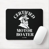 Gecertificeerde Motorboot Fun Zeiler Schip Boot Ka Muismat (Met muis)