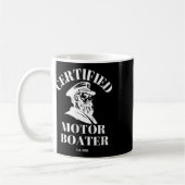 Gecertificeerde Motorboot Gekke Zeiler Schip Boot Koffiemok (Links)
