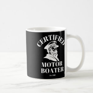 Gecertificeerde Motorboot Gekke Zeiler Schip Boot Koffiemok