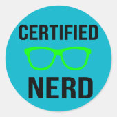 Gecertificeerde Nerd Stickers (Voorkant)