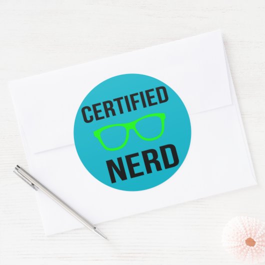 Gecertificeerde Nerd Stickers (Envelop)