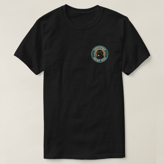 Gecertificeerde Newf-vader T-shirt (Design voorkant)