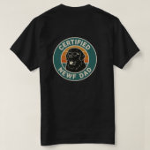 Gecertificeerde Newf-vader T-shirt (Design achterkant)