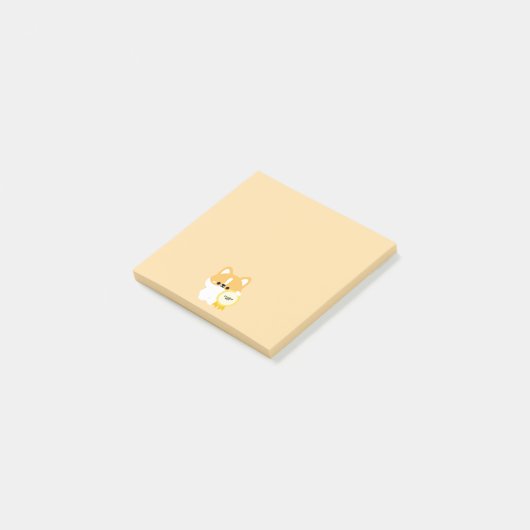 Gecertificeerde NPC Corgi Post-it® Notes (Schuin)