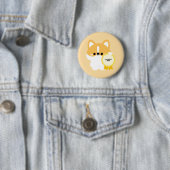 Gecertificeerde NPC Corgi Ronde Button 5,7 Cm (In situ)