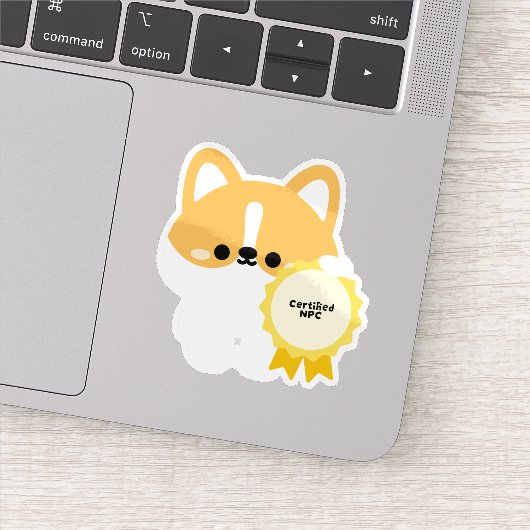 Gecertificeerde NPC Corgi Sticker (Detail)