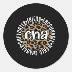 Gecertificeerde Nursing Assistant appreciatie CNA  Ronde Sticker