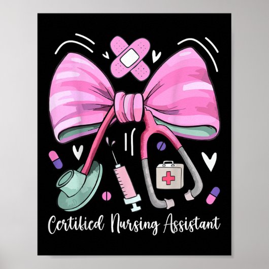 Gecertificeerde Nursing Instant Can Stethoscope Co Poster (Voorkant)