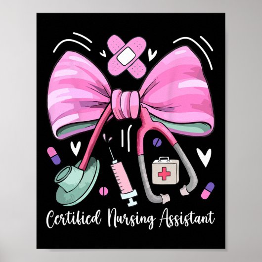 Gecertificeerde Nursing Instant Can Stethoscope Co Poster (Voorkant)