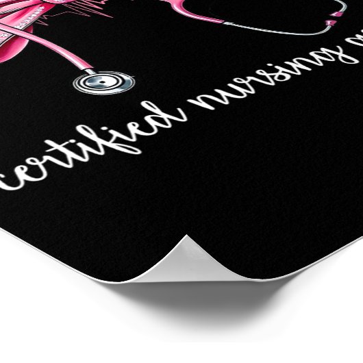 Gecertificeerde Nursing Instant Can Stethoscope Co Poster (Hoek)