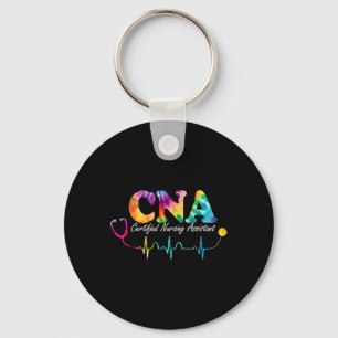 Gecertificeerde Nursing Instant Tie Dye CNA Nurse Sleutelhanger