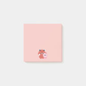 Gecertificeerde Onbeholpen Rode Panda Post-it® Notes (Voorkant)