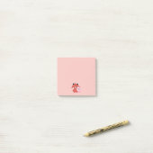 Gecertificeerde Onbeholpen Rode Panda Post-it® Notes (Op bureau)