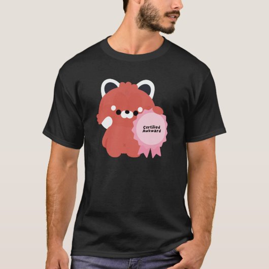 Gecertificeerde Onbeholpen Rode Panda T-shirt (Voorkant)