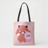Gecertificeerde Onbeholpen Rode Panda Tote Bag (Voorkant)