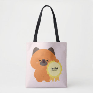 Gecertificeerde Onhandige Duitse Herdershond Puppy Tote Bag