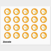 Gecertificeerde Ontspoorde Eend Ronde Sticker (Vel)