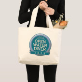  gecertificeerde open water duiker grote tote bag (Voorkant (product))