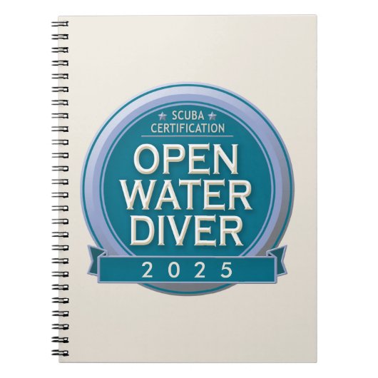gecertificeerde open water duiker notitieboek (Voorkant)