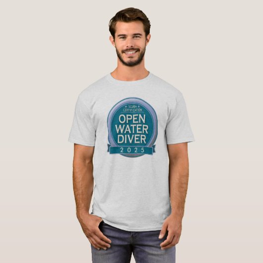 gecertificeerde open water duiker t-shirt (Voorkant volledig)
