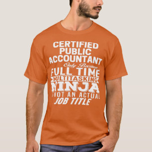Gecertificeerde openbare accountant 3 t-shirt