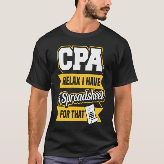Gecertificeerde openbare accountant t-shirt (Voorkant)