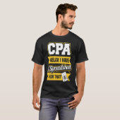 Gecertificeerde openbare accountant t-shirt (Voorkant volledig)