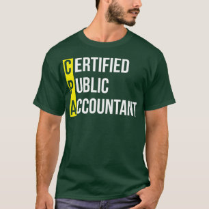 Gecertificeerde openbare accountant t-shirt