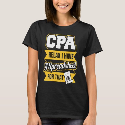 Gecertificeerde openbare accountant t-shirt (Voorkant)