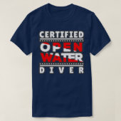 Gecertificeerde openwaterduiker t-shirt (Design voorkant)