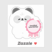 Gecertificeerde Opgebrande Panda Sticker (Vel)