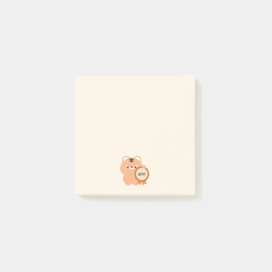 Gecertificeerde Opgebrande Tijger Post-it® Notes (Voorkant)