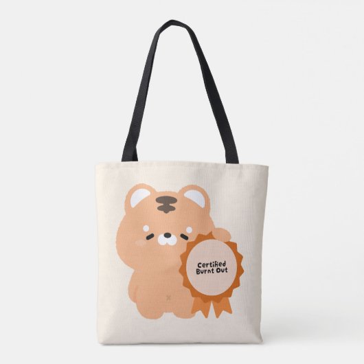 Gecertificeerde Opgebrande Tijger Tote Bag (Achterkant)