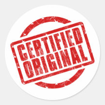 Gecertificeerde originele Sticker