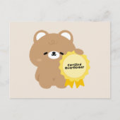 Gecertificeerde Overdenker Bever Feestdagenkaart (Voorkant)