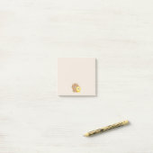 Gecertificeerde Overdenker Bruine Beer Post-it® Notes (Op bureau)