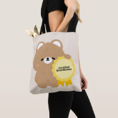 Gecertificeerde Overdenker Bruine Beer Tote Bag (Dichtbij)