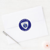 Gecertificeerde Paramedische Star of Life Shield Ronde Sticker (Envelop)
