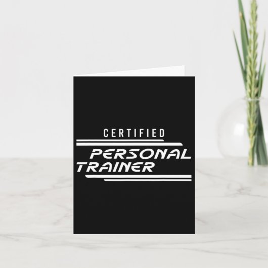 Gecertificeerde Personal Trainer Fitness Instructo Kaart (Voorkant)