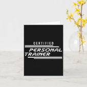 Gecertificeerde Personal Trainer Fitness Instructo Kaart (Gele Bloem)