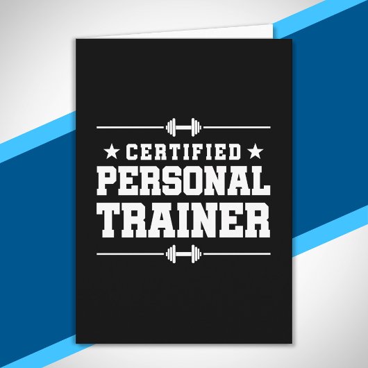 Gecertificeerde persoonlijke trainer Fitness Coach Kaart