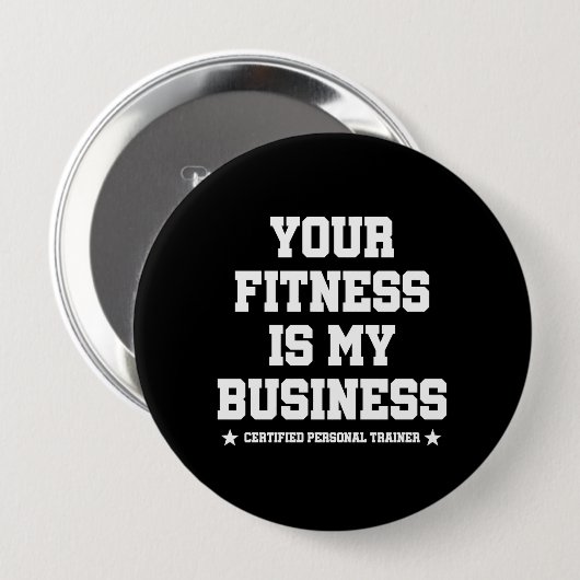 Gecertificeerde persoonlijke trainer Fitness Coach Ronde Button 4,0 Cm (Voorkant /achterkant)