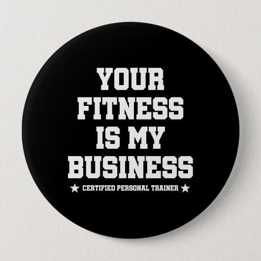 Gecertificeerde persoonlijke trainer Fitness Coach Ronde Button 4,0 Cm (Voorkant)