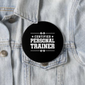 Gecertificeerde persoonlijke trainer Fitness Coach Ronde Button 4,0 Cm (In situ)