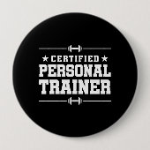 Gecertificeerde persoonlijke trainer Fitness Coach Ronde Button 4,0 Cm (Voorkant)