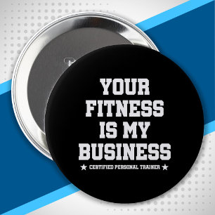 Gecertificeerde persoonlijke trainer Fitness Coach Ronde Button 4,0 Cm