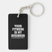 Gecertificeerde persoonlijke trainer Fitness Coach Sleutelhanger (achterkant)